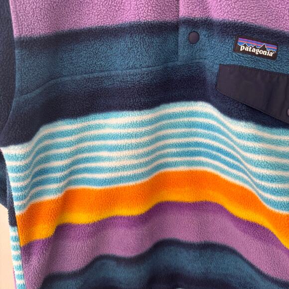 Patagonia Men's Synchilla Fleece Pullover Fitz Stripe Cabincore Size Small - Picture 5 of 9
